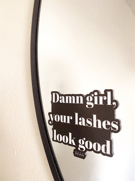 Mirror static cling sticker